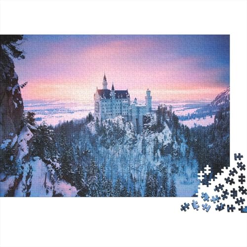 Schloss Neuschwanstein 1000 Stück Puzzle Puzzle Erwachsene Pädagogisches Spiel Herausforderung Heimdekoration Geschenke Geschenke Für Erwachsene 1000pcs (75x50cm) von VGDKAOBM