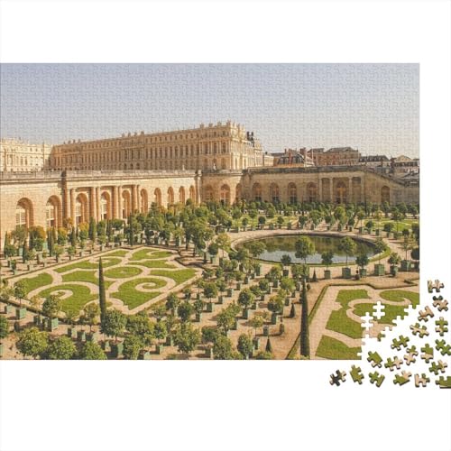 Schloss Versailles 1000 Teile Puzzle Puzzle Erwachsene Paläste Pädagogisches Spiel Herausforderung Heimdekoration Geschenke Schöne Geschenkidee 1000pcs (75x50cm) von VGDKAOBM