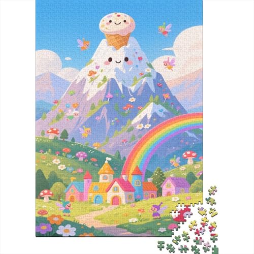 Schöne Berge 1000 Stück Puzzle Puzzle Erwachsene Dolomiten Pädagogisches Spiel Herausforderung HeimdekoRatteion Geschenke Geschenke Für Erwachsene 1000pcs (75x50cm) von VGDKAOBM