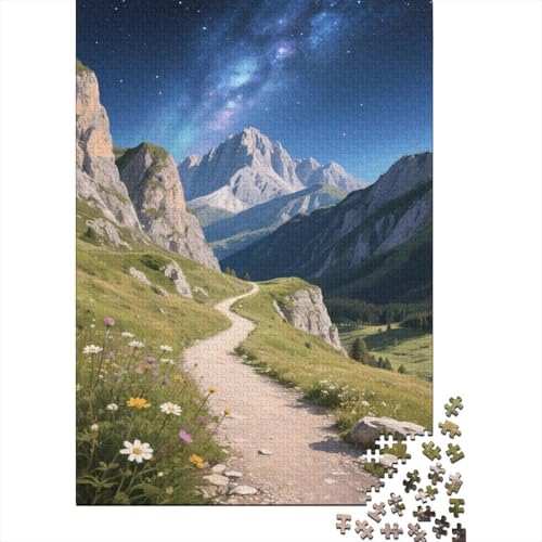 Schöne Berge 1000 Stück Puzzle Puzzles Für Erwachsene Dolomiten Pädagogisches Spiel Herausforderung HeimdekoRatteion Geschenke Geschenke Für Erwachsene 1000pcs (75x50cm) von VGDKAOBM