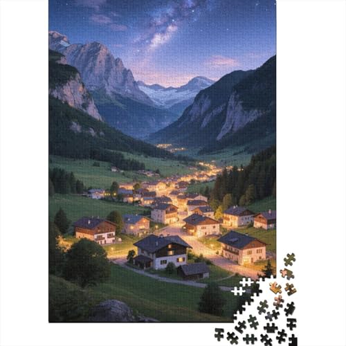 Schöne Berge 1000 Stück Puzzle Puzzles Für Erwachsene Dolomiten Pädagogisches Spiel Herausforderung Wohnungseinrichtung Geschenke Für Erwachsene 1000pcs (75x50cm) von VGDKAOBM