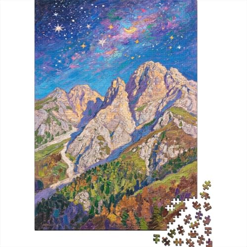 Schöne Berge 1000 Stück Puzzle Puzzles Für Erwachsene Dolomiten Pädagogisches Spiel Herausforderung Wohnungseinrichtung Schöne Geschenkidee 1000pcs (75x50cm) von VGDKAOBM
