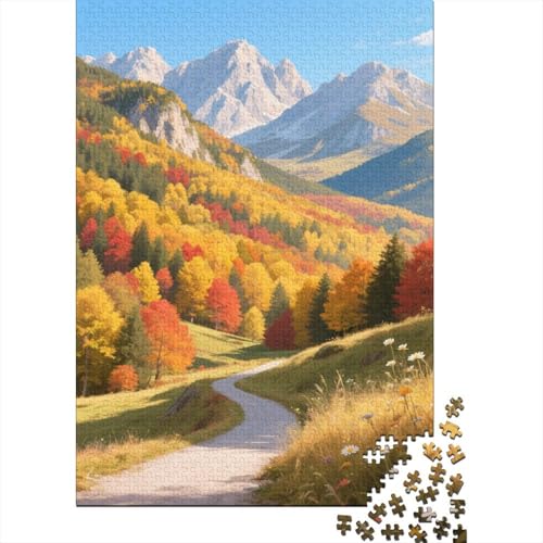 Schöne Berge 1000 Teile Puzzle Puzzle Erwachsene Dolomiten Puzzlespiel-Herausforderung Pädagogisches Spiel Herausforderung Wohnungseinrichtung Schöne Geschenkidee 1000pcs (75x50cm) von VGDKAOBM