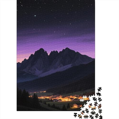 Schöne Berge 1000 Teile Puzzle Puzzles Für Erwachsene Dolomiten Pädagogisches Spiel Herausforderung Home DekoRatteion Schöne Geschenkidee 1000pcs (75x50cm) von VGDKAOBM