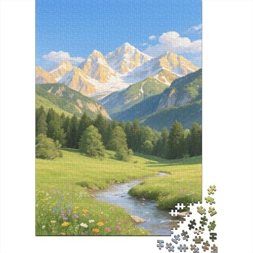 Schöne Berge 1000 Teile Puzzles Puzzle Erwachsene Dolomiten Pädagogisches Spiel Herausforderung HeimdekoRatteion Geschenke Geschenke Für Erwachsene 1000pcs (75x50cm) von VGDKAOBM