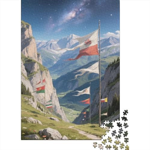 Schöne Berge 1000 Teile Puzzles Puzzle Erwachsene Dolomiten Pädagogisches Spiel Herausforderung HeimdekoRatteion Geschenke Geschenke Für Erwachsene 1000pcs (75x50cm) von VGDKAOBM