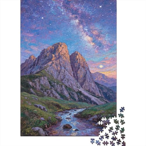 Schöne Berge 1000 Teile Puzzles Puzzle Erwachsene Dolomiten Puzzlespiel-Herausforderung Pädagogisches Spiel Herausforderung Home DekoRatteion Schöne Geschenkidee 1000pcs (75x50cm) von VGDKAOBM