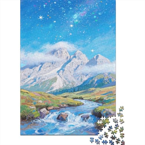 Schöne Berge 1000 Teile Puzzles Puzzles Für Erwachsene Dolomiten Pädagogisches Spiel Herausforderung Wohnungseinrichtung Schöne Geschenkidee 1000pcs (75x50cm) von VGDKAOBM