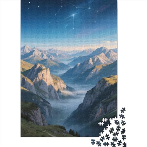 Schöne Berge 1000 Teile Puzzles Puzzles Für Erwachsene Dolomiten Puzzlespiel-Herausforderung Pädagogisches Spiel Herausforderung Home DekoRatteion Schöne Geschenkidee 1000pcs (75x50cm) von VGDKAOBM
