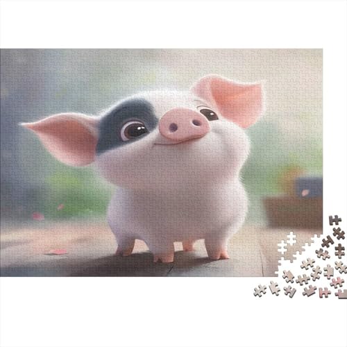 Schweinlet 1000 Teile Puzzles Puzzles Für Erwachsene Puzzlespiel-Herausforderung Pädagogisches Spiel Herausforderung Wohnungseinrichtung Schöne Geschenkidee 1000pcs (75x50cm) von VGDKAOBM