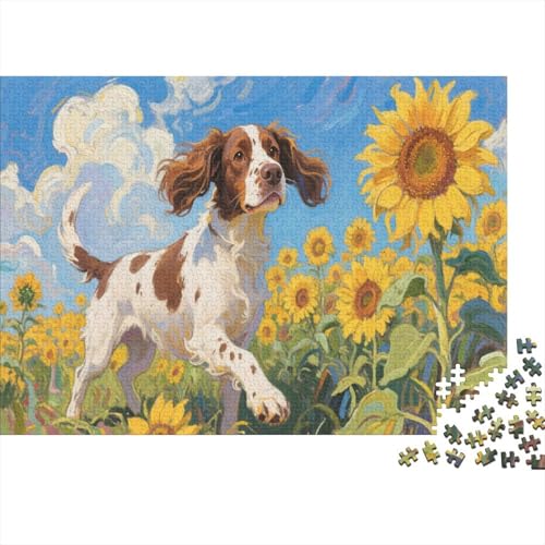 Springer Spaniel 1000 Teile Puzzle Puzzle Erwachsene Hund Pädagogisches Spiel Herausforderung Home DekoRatteion Schöne Geschenkidee 1000pcs (75x50cm) von VGDKAOBM