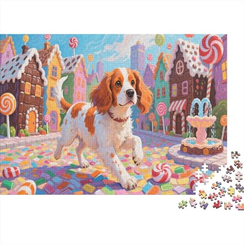 Springer Spaniel 1000 Teile Puzzles Puzzle Erwachsene Hund Pädagogisches Spiel Herausforderung Home DekoRatteion Geschenke Für Erwachsene 1000pcs (75x50cm) von VGDKAOBM
