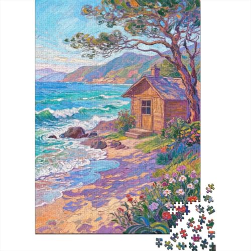 Stadt am Meer 1000 Teile Puzzles Puzzle Erwachsene Pädagogisches Spiel Herausforderung Home Dekoration Schöne Geschenkidee 1000pcs (75x50cm) von VGDKAOBM