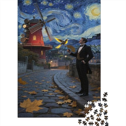 Sternenhimmel 1000 Stück Puzzle Puzzle Erwachsene Punk-Stil Pädagogisches Spiel Herausforderung Home Dekoration Für Erwachsene Und Kinder Ab 14 Jahren 1000pcs (75x50cm) von VGDKAOBM