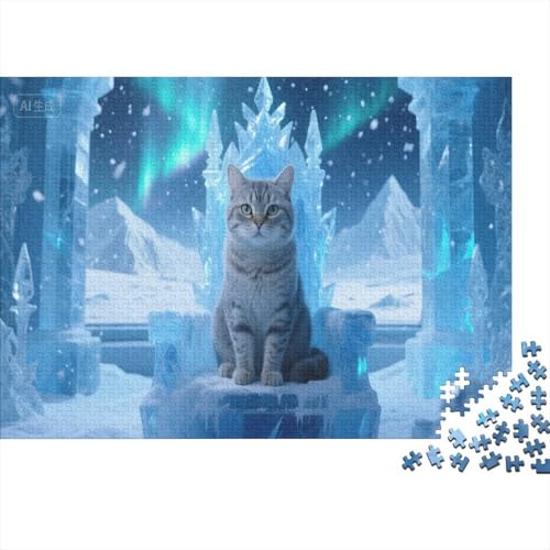 Süße Katze 1000 Teile Puzzles Puzzle Erwachsene Pädagogisches Spiel Herausforderung Heimdekoration Geschenke Geschenke Für Erwachsene 1000pcs (75x50cm) von VGDKAOBM