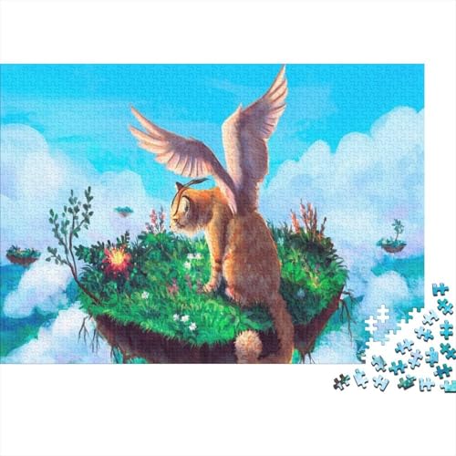 Süße kleine Katze 1000 Teile Puzzle Puzzle Erwachsene Katze Puzzlespiel-Herausforderung Pädagogisches Spiel Herausforderung Wohnungseinrichtung Schöne Geschenkidee 1000pcs (75x50cm) von VGDKAOBM