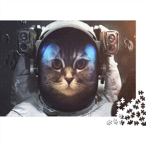 Süße kleine Katze 1000 Teile Puzzles Puzzles Für Erwachsene Katze Pädagogisches Spiel Herausforderung Heimdekoration Geschenke Schöne Geschenkidee 1000pcs (75x50cm) von VGDKAOBM