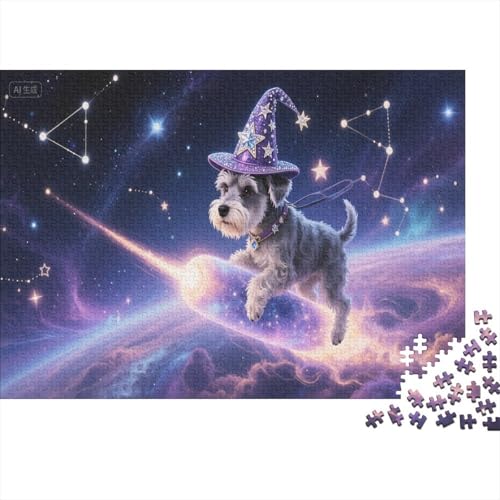 Süßer Hund 1000 Teile Puzzle Puzzles Für Erwachsene Pädagogisches Spiel Herausforderung Wohnungseinrichtung Schöne Geschenkidee 1000pcs (75x50cm) von VGDKAOBM