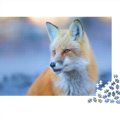 Süßer Kleiner Fuchs 1000 Stück Puzzle Puzzles Für Erwachsene Fuchs Pädagogisches Spiel Herausforderung Home Dekoration Geschenke Für Erwachsene 1000pcs (75x50cm) von VGDKAOBM