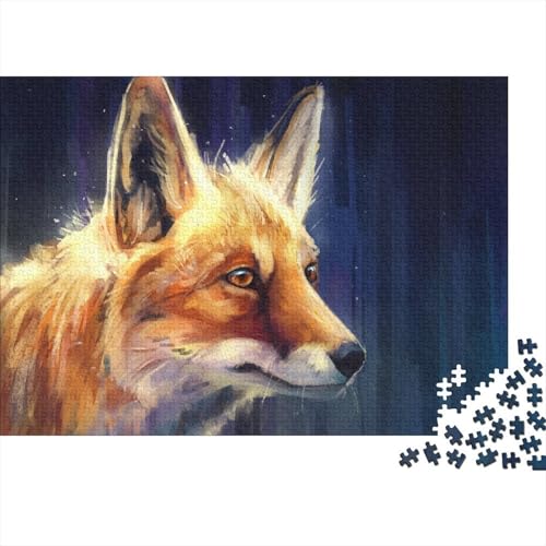 Süßer Kleiner Fuchs 1000 Teile Puzzle Puzzle Erwachsene Fuchs Pädagogisches Spiel Herausforderung Heimdekoration Geschenke Geschenke Für Erwachsene 1000pcs (75x50cm) von VGDKAOBM