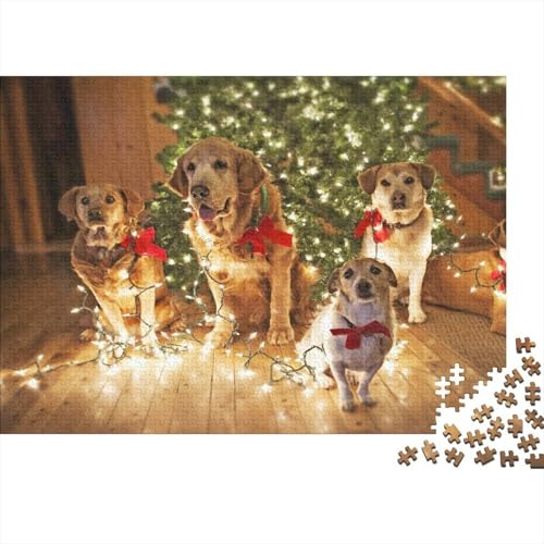 Süßer Kleiner Hund 1000 Stück Puzzle Puzzle Erwachsene Hund Puzzlespiel-Herausforderung Pädagogisches Spiel Herausforderung Heimdekoration Geschenke Schöne Geschenkidee 1000pcs (75x50cm) von VGDKAOBM