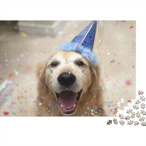 Süßer Kleiner Hund 1000 Stück Puzzle Puzzles Für Erwachsene Hund Pädagogisches Spiel Herausforderung Wohnungseinrichtung Geschenke Für Erwachsene 1000pcs (75x50cm) von VGDKAOBM