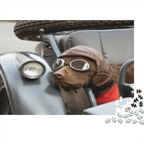 Süßer Kleiner Hund 1000 Teile Puzzles Puzzle Erwachsene Hund Pädagogisches Spiel Herausforderung Home Dekoration Geschenke Für Erwachsene 1000pcs (75x50cm) von VGDKAOBM