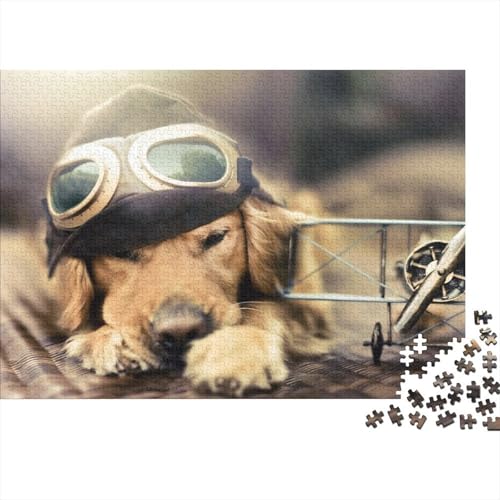 Süßer Kleiner Hund 1000 Teile Puzzles Puzzle Erwachsene Hund Puzzlespiel-Herausforderung Pädagogisches Spiel Herausforderung Home Dekoration Geschenke Für Erwachsene 1000pcs (75x50cm) von VGDKAOBM