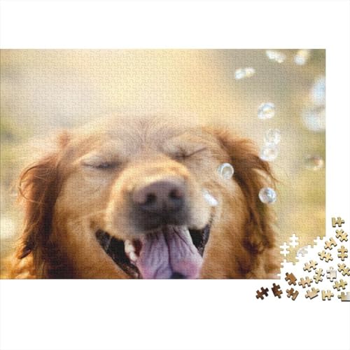 Süßer Kleiner Hund 1000 Teile Puzzles Puzzles Für Erwachsene Hund Pädagogisches Spiel Herausforderung Wohnungseinrichtung Schöne Geschenkidee 1000pcs (75x50cm) von VGDKAOBM