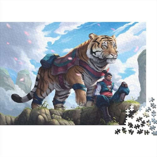 Tiger 1000 Stück Puzzle Puzzle Erwachsene Pädagogisches Spiel Herausforderung Home Dekoration Für Erwachsene Und Kinder Ab 14 Jahren 1000pcs (75x50cm) von VGDKAOBM