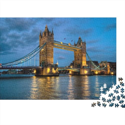 Tower Bridge 1000 Teile Puzzle Puzzle Erwachsene Pädagogisches Spiel Herausforderung Heimdekoration Geschenke Geschenke Für Erwachsene 1000pcs (75x50cm) von VGDKAOBM