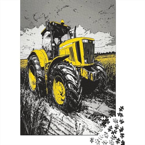 Traktor 1000 Stück Puzzle Puzzle Erwachsene Puzzlespiel-Herausforderung Pädagogisches Spiel Herausforderung Wohnungseinrichtung Schöne Geschenkidee 1000pcs (75x50cm) von VGDKAOBM
