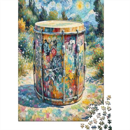 Trommel 1000 Teile Puzzles Puzzles Für Erwachsene Puzzlespiel-Herausforderung Pädagogisches Spiel Herausforderung Home Dekoration Schöne Geschenkidee 1000pcs (75x50cm) von VGDKAOBM