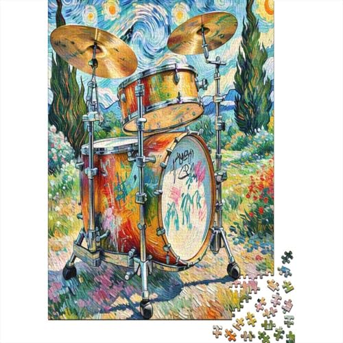 Trommel Set 1000 Stück Puzzle Puzzle Erwachsene Pädagogisches Spiel Herausforderung Heimdekoration Geschenke Geschenke Für Erwachsene 1000pcs (75x50cm) von VGDKAOBM