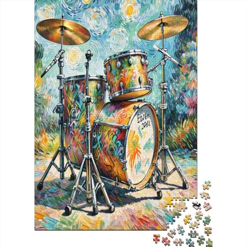 Trommel Set 1000 Stück Puzzle Puzzle Erwachsene Pädagogisches Spiel Herausforderung Home Dekoration Geschenke Für Erwachsene 1000pcs (75x50cm) von VGDKAOBM