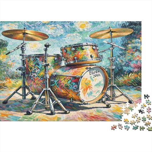 Trommel Set 1000 Teile Puzzle Puzzle Erwachsene Pädagogisches Spiel Herausforderung Heimdekoration Geschenke Geschenke Für Erwachsene 1000pcs (75x50cm) von VGDKAOBM