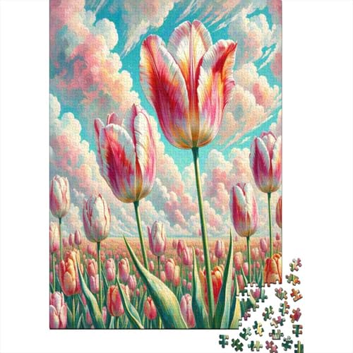 Tulpe 1000 Stück Puzzle Puzzle Erwachsene Pädagogisches Spiel Herausforderung Home Dekoration Für Erwachsene Und Kinder Ab 14 Jahren 1000pcs (75x50cm) von VGDKAOBM