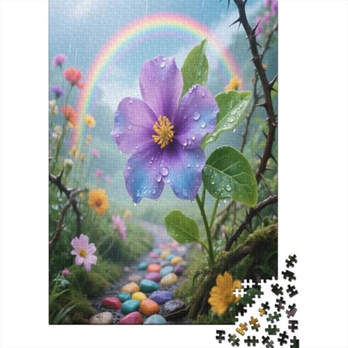 Veilchen 1000 Teile Puzzles Puzzle Erwachsene Pädagogisches Spiel Herausforderung Wohnungseinrichtung Geschenke Für Erwachsene 1000pcs (75x50cm) von VGDKAOBM