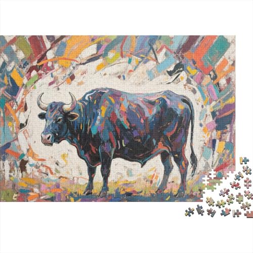Vieh 1000 Teile Puzzles Puzzles Für Erwachsene Herden Pädagogisches Spiel Herausforderung Home DekoRatteion Schöne Geschenkidee 1000pcs (75x50cm) von VGDKAOBM