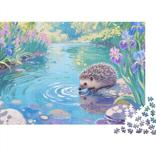 Waldigel 1000 Teile Puzzle Puzzles Für Erwachsene Pädagogisches Spiel Herausforderung Wohnungseinrichtung Schöne Geschenkidee 1000pcs (75x50cm) von VGDKAOBM