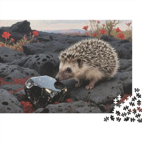 Waldigel 1000 Teile Puzzles Puzzle Erwachsene Pädagogisches Spiel Herausforderung Heimdekoration Geschenke Schöne Geschenkidee 1000pcs (75x50cm) von VGDKAOBM
