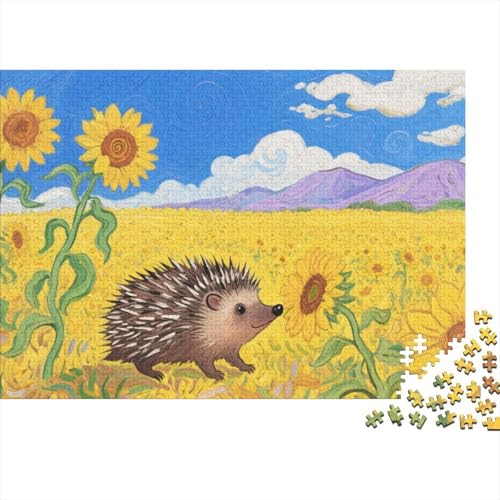 Waldigel 1000 Teile Puzzles Puzzle Erwachsene Pädagogisches Spiel Herausforderung Home Dekoration Schöne Geschenkidee 1000pcs (75x50cm) von VGDKAOBM