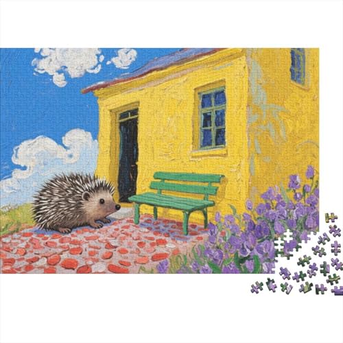 Waldigel 1000 Teile Puzzles Puzzle Erwachsene Puzzlespiel-Herausforderung Pädagogisches Spiel Herausforderung Home Dekoration Geschenke Für Erwachsene 1000pcs (75x50cm) von VGDKAOBM
