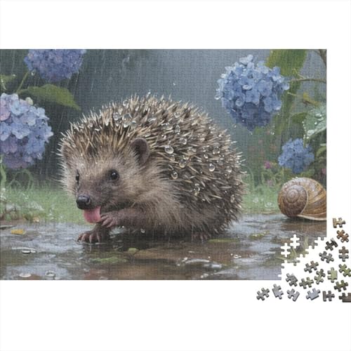 Waldigel 1000 Teile Puzzles Puzzles Für Erwachsene Puzzlespiel-Herausforderung Pädagogisches Spiel Herausforderung Wohnungseinrichtung Schöne Geschenkidee 1000pcs (75x50cm) von VGDKAOBM