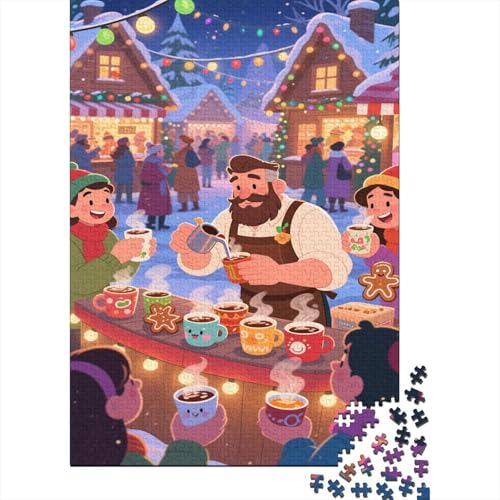 Weihnachtsmarkt 1000 Teile Puzzle Puzzle Erwachsene Pädagogisches Spiel Herausforderung HeimdekoRatteion Geschenke Geschenke Für Erwachsene 1000pcs (75x50cm) von VGDKAOBM