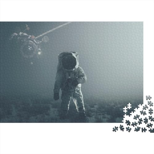 Weltraum-Astronauten 1000 Teile Puzzle Puzzles Für Erwachsene Pädagogisches Spiel Herausforderung Wohnungseinrichtung Schöne Geschenkidee 1000pcs (75x50cm) von VGDKAOBM