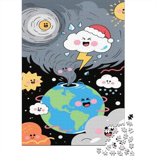 Weltraum-Planet 1000 Stück Puzzle Puzzle Erwachsene Sonnensystem Pädagogisches Spiel Herausforderung Heimdekoration Geschenke Geschenke Für Erwachsene 1000pcs (75x50cm) von VGDKAOBM