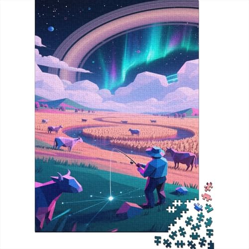 Weltraum-Planet 1000 Teile Puzzle Puzzles Für Erwachsene Sonnensystem Puzzlespiel-Herausforderung Pädagogisches Spiel Herausforderung Home Dekoration Geschenke Für Erwachsene 1000pcs (75x50cm) von VGDKAOBM