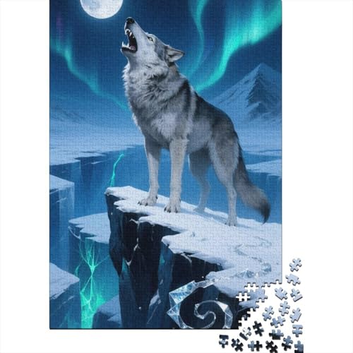 Wolf 1000 Teile Puzzle Puzzle Erwachsene Pädagogisches Spiel Herausforderung Heimdekoration Geschenke Geschenke Für Erwachsene 1000pcs (75x50cm) von VGDKAOBM