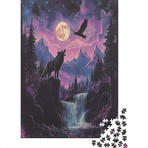 Wolf 1000 Teile Puzzle Puzzle Erwachsene Pädagogisches Spiel Herausforderung Heimdekoration Geschenke Geschenke Für Erwachsene 1000pcs (75x50cm) von VGDKAOBM